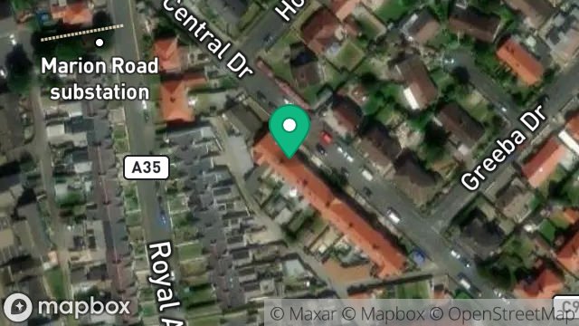 Map showing 12, CENTRAL DRIVE, ONCHAN, ISLE OF MAN, IM3 1EU