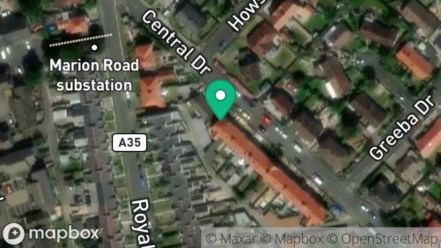 Map showing 8, CENTRAL DRIVE, ONCHAN, ISLE OF MAN, IM3 1EU