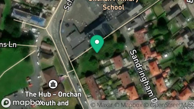 Map showing LAND ADJACENT TO ONCHAN SCHOOL, SCHOOL ROAD, ONCHAN, ISLE OF MAN, IM3 4HH