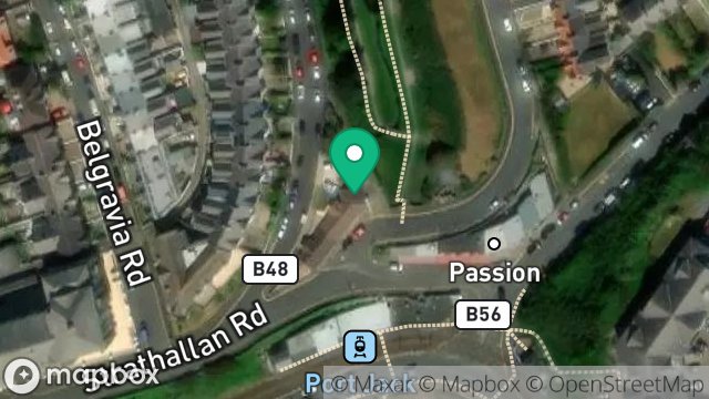 Map showing THE SALON, 16, PORT JACK, ONCHAN, ISLE OF MAN, IM3 1EA