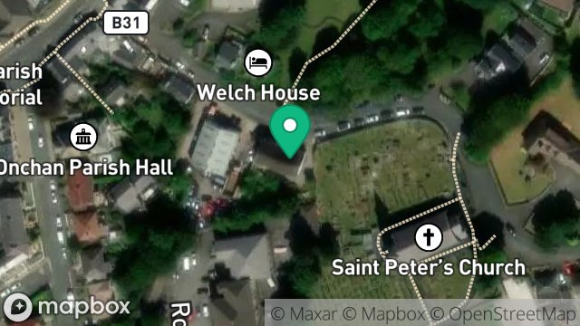 Map showing 21, CHURCH ROAD, ONCHAN, ISLE OF MAN, IM3 1BF