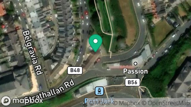 Map showing 16-18, PORT JACK, ONCHAN, ISLE OF MAN, IM3 1EA