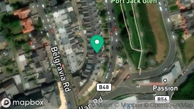 Map showing 13, ROYAL AVENUE WEST, ONCHAN, ISLE OF MAN, IM3 1HB