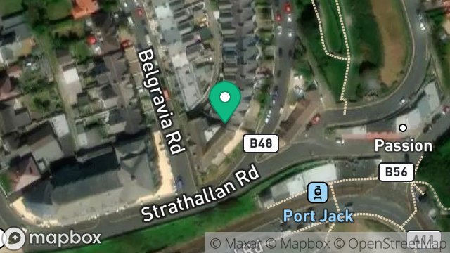 Map showing 4, ROYAL AVENUE WEST, ONCHAN, ISLE OF MAN, IM3 1HB