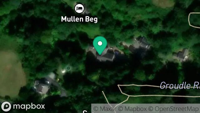 Map showing WOODLAND MANOR, LITTLE MILL ROAD, ONCHAN, ISLE OF MAN, IM4 5BD