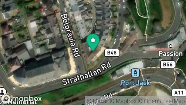 Map showing BELGRAVIA COURT, BELGRAVIA ROAD, ONCHAN, ISLE OF MAN, IM3 1HJ