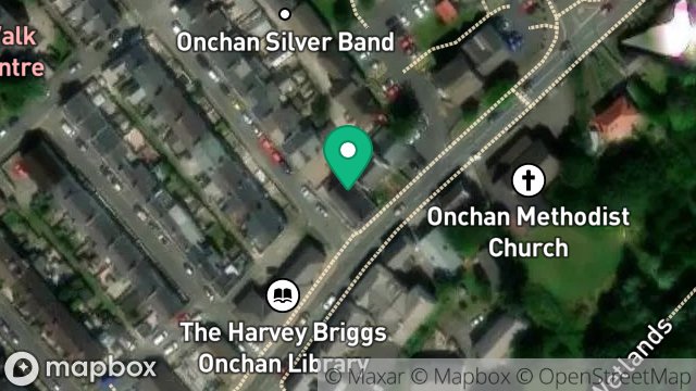 Map showing THE ARTS HUB, THE CHAPEL, NURSERY AVENUE, ONCHAN, ISLE OF MAN, IM3 4HG