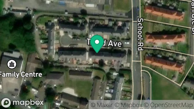 Map showing 13, THIRD AVENUE, ONCHAN, ISLE OF MAN, IM3 4LZ