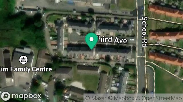 Map showing 17, THIRD AVENUE, ONCHAN, ISLE OF MAN, IM3 4LZ