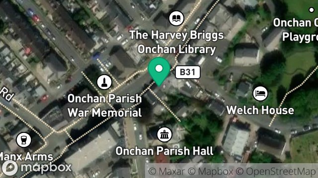 Map showing 40, MAIN ROAD, ONCHAN, ISLE OF MAN, IM3 1AN