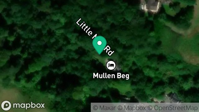 Map showing MULLEN BEG, LITTLE MILL ROAD, ONCHAN, ISLE OF MAN, IM4 5BD