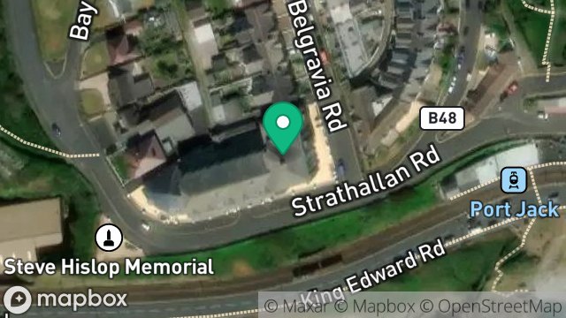 Map showing HEATHERCLIFFE, 2-3, IMPERIAL TERRACE, ONCHAN, ISLE OF MAN, IM3 1HL