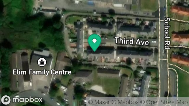 Map showing 25, THIRD AVENUE, ONCHAN, ISLE OF MAN, IM3 4LZ