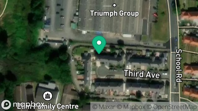 Map showing 28, THIRD AVENUE, ONCHAN, ISLE OF MAN, IM3 4NA