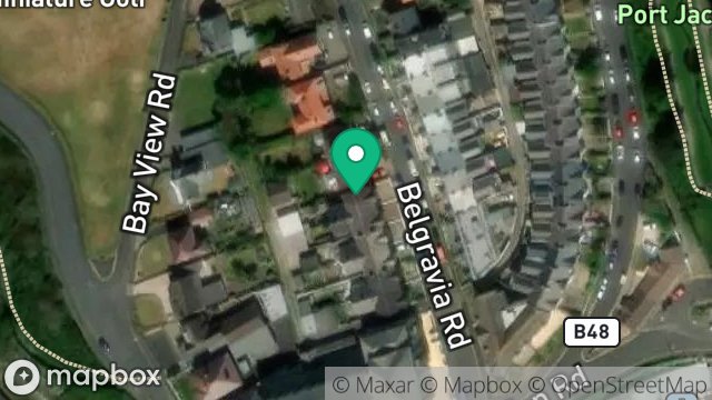 Map showing 13, BELGRAVIA ROAD, ONCHAN, ISLE OF MAN, IM3 1HN