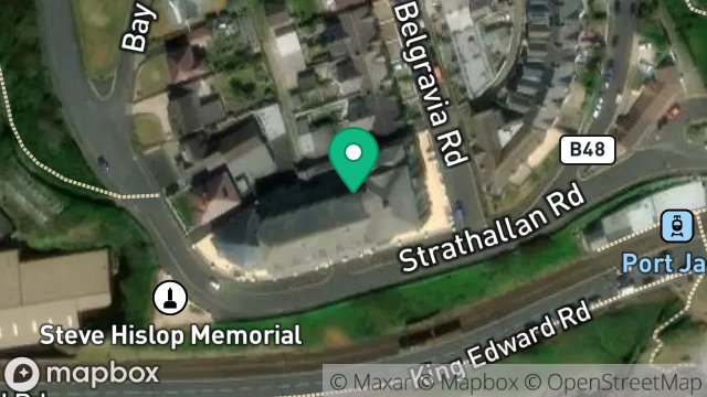 Map showing APARTMENT 7, KENSINGTON PLACE, IMPERIAL TERRACE, ONCHAN, ISLE OF MAN, IM3 1HL