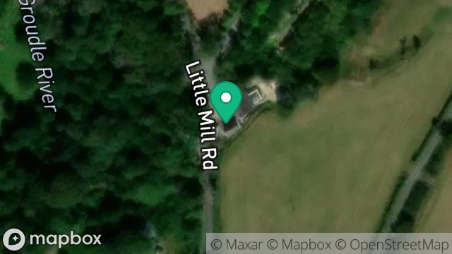 Map showing LITTLE MILL GARAGE, LITTLE MILL ROAD, ONCHAN, ISLE OF MAN, IM4 5BD