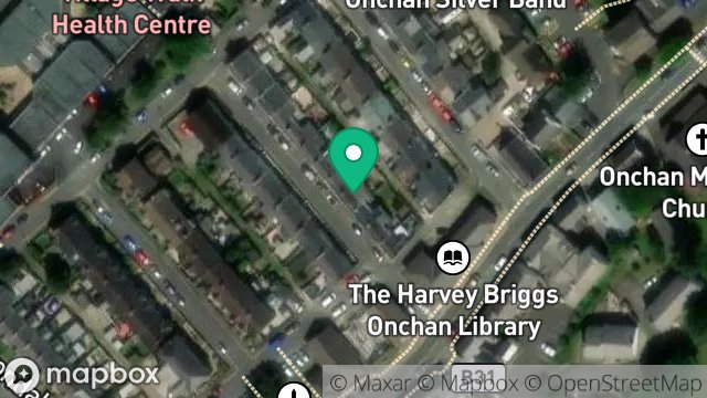 Map showing 8, CHURCH AVENUE, ONCHAN, ISLE OF MAN, IM3 4ED