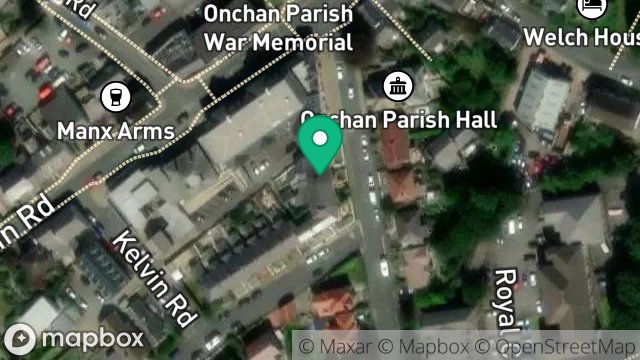 Map showing 167, ROYAL AVENUE, ONCHAN, ISLE OF MAN, IM3 1LL