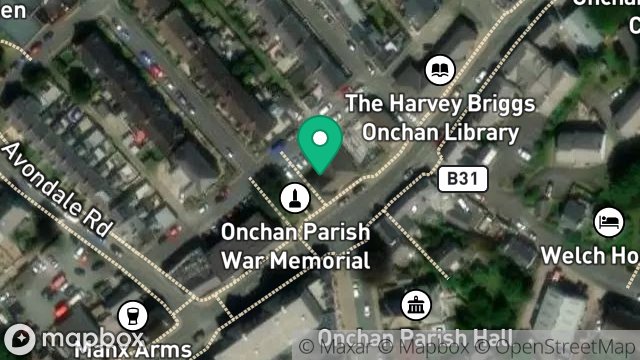 Map showing 10, ELM TREE ROAD, ONCHAN, ISLE OF MAN, IM3 4EF