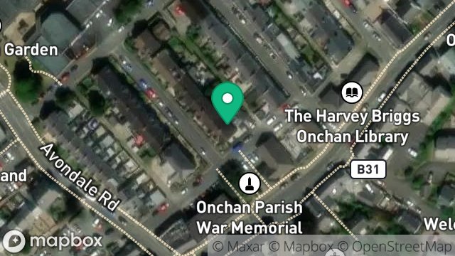 Map showing 2, ELM DRIVE, ONCHAN, ISLE OF MAN, IM3 4EQ
