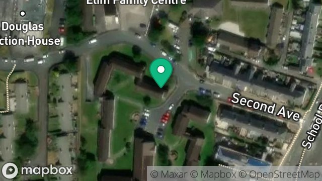 Map showing COMMUNAL/LANDLORD, SPRINGFIELD COURT, ONCHAN, ISLE OF MAN, IM3 4LH