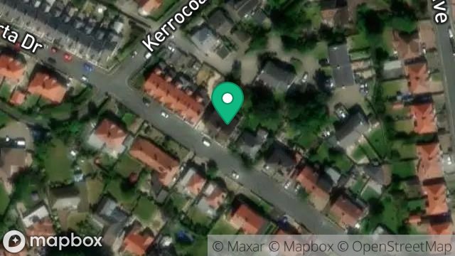Map showing 22, ALBERTA DRIVE, ONCHAN, ISLE OF MAN, IM3 1LS