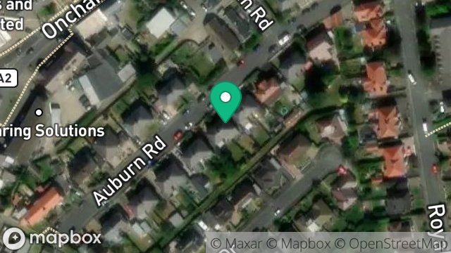 Map showing 16, AUBURN ROAD, ONCHAN, ISLE OF MAN, IM3 1LW