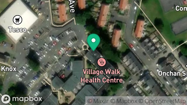 Map showing UNIT 1A, THE VILLAGE WALK, ONCHAN, ISLE OF MAN, IM3 4EA