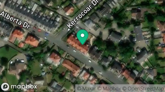 Map showing 28, ALBERTA DRIVE, ONCHAN, ISLE OF MAN, IM3 1LS