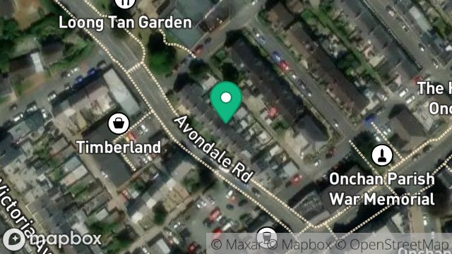 Map showing 7, AVONDALE ROAD, ONCHAN, ISLE OF MAN, IM3 1AG