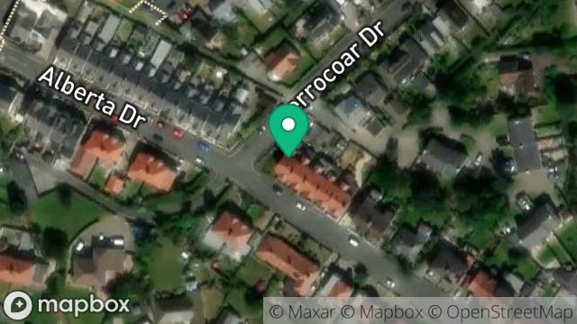 Map showing 34, ALBERTA DRIVE, ONCHAN, ISLE OF MAN, IM3 1LS
