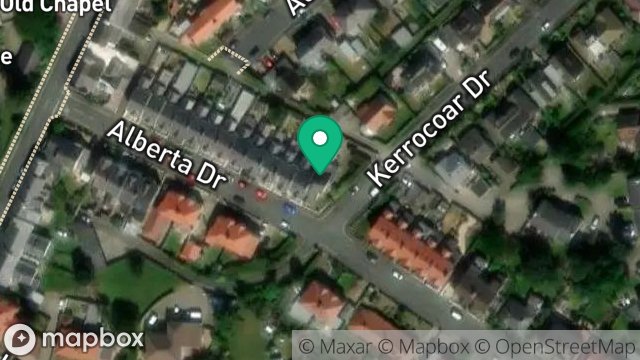 Map showing 36, ALBERTA DRIVE, ONCHAN, ISLE OF MAN, IM3 1LX