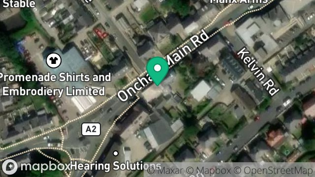 Map showing 10-12, MAIN ROAD, ONCHAN, ISLE OF MAN, IM3 1AS