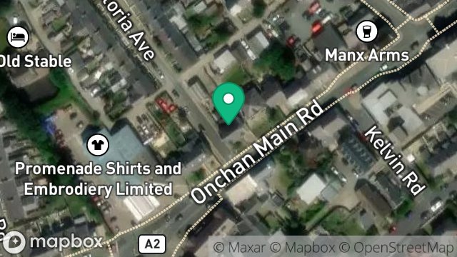Map showing 9, MAIN ROAD, ONCHAN, ISLE OF MAN, IM3 1BE