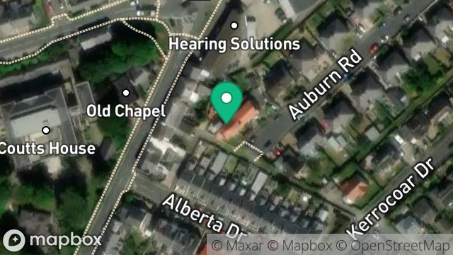 Map showing 43, AUBURN ROAD, ONCHAN, ISLE OF MAN, IM3 1LP