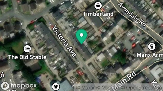 Map showing 8, VICTORIA AVENUE, ONCHAN, ISLE OF MAN, IM3 1BD