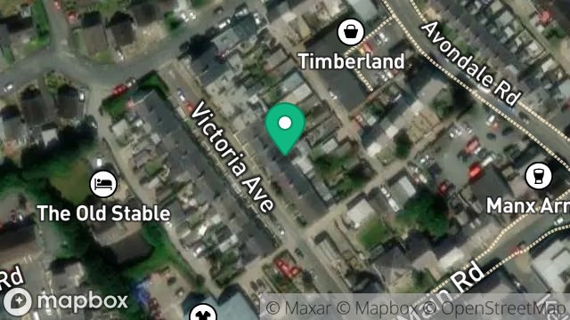 Map showing 10, VICTORIA AVENUE, ONCHAN, ISLE OF MAN, IM3 1BD