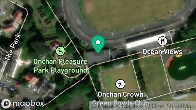 Map showing DANCE STUDIO, ONCHAN PARK, ONCHAN, ISLE OF MAN, IM3 1HU