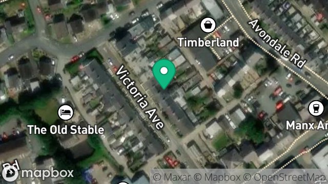Map showing 12, VICTORIA AVENUE, ONCHAN, ISLE OF MAN, IM3 1BD