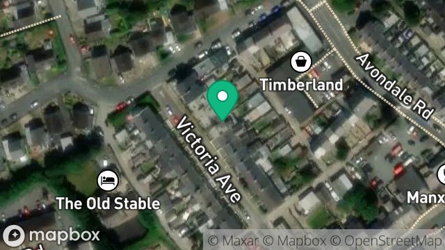 Map showing 18, VICTORIA AVENUE, ONCHAN, ISLE OF MAN, IM3 1BD