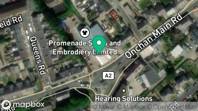 Map showing MRP LTD, LANCASTER, 1, MAIN ROAD, ONCHAN, ISLE OF MAN, IM3 1BA