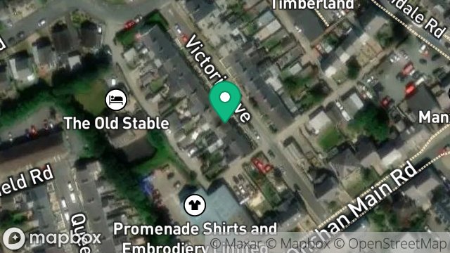 Map showing 7, VICTORIA AVENUE, ONCHAN, ISLE OF MAN, IM3 1BB