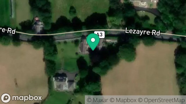 Map showing ABBEY COT, KERROWMOAR, RAMSEY, ISLE OF MAN, IM7 2AX