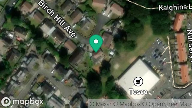 Map showing 33, BIRCH HILL AVENUE, ONCHAN, ISLE OF MAN, IM3 4ES