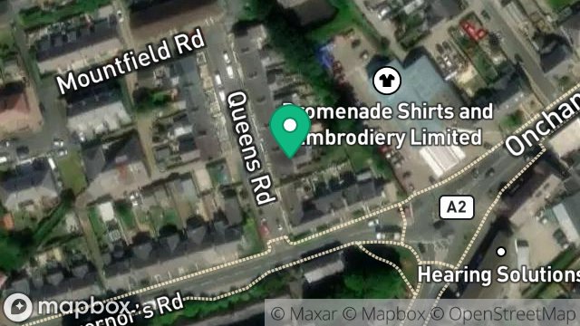 Map showing 4, QUEENS ROAD, ONCHAN, ISLE OF MAN, IM3 4AG