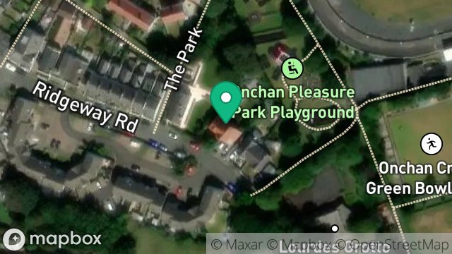 Map showing 25, RIDGEWAY ROAD, ONCHAN, ISLE OF MAN, IM3 1HT