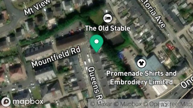 Map showing 22, QUEENS ROAD, ONCHAN, ISLE OF MAN, IM3 4AG