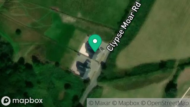 Map showing 2 CLYPSE MOOAR COTTAGE, CLYPSE, ONCHAN, ISLE OF MAN, IM4 5BG