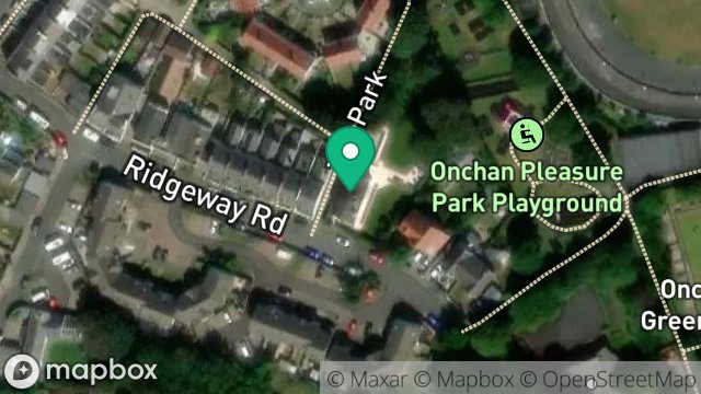 Map showing 23, RIDGEWAY ROAD, ONCHAN, ISLE OF MAN, IM3 1HT